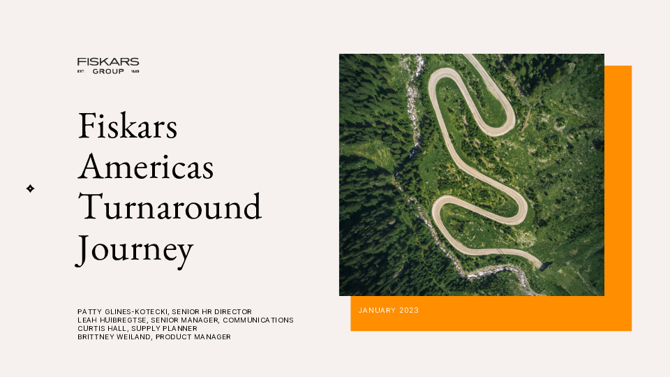 3. Fiskars Presentation Slides - Fiskars Americas Turnaround Journey .pdf thumbnail